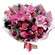 букет из роз и тюльпанов с лилией